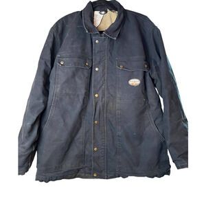 Men’s Rasco Black Flame Resistant  Heavy Coat